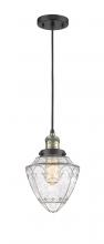  201C-BAB-G664-7 - Bullet - 1 Light - 7 inch - Black Antique Brass - Cord hung - Mini Pendant