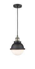  201C-BAB-HFS-61-BK - Hampden - 1 Light - 7 inch - Black Antique Brass - Cord hung - Mini Pendant