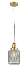 Innovations Lighting 201C-SG-G262 - Stanton - 1 Light - 6 inch - Satin Gold - Cord hung - Mini Pendant