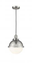  201C-SN-HFS-81-SN - Hampden - 1 Light - 9 inch - Brushed Satin Nickel - Cord hung - Mini Pendant