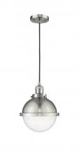  201C-SN-HFS-84-SN - Hampden - 1 Light - 9 inch - Brushed Satin Nickel - Cord hung - Mini Pendant