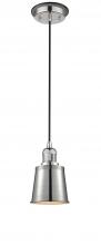  201CBP-PNBK-M9-PN - Addison - 1 Light - 5 inch - Polished Nickel - Cord hung - Mini Pendant