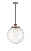  201CSW-AC-G204-14 - Beacon - 1 Light - 14 inch - Antique Copper - Cord hung - Mini Pendant