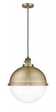  201CSW-BB-HFS-122-BB - Hampden - 1 Light - 13 inch - Brushed Brass - Cord hung - Pendant