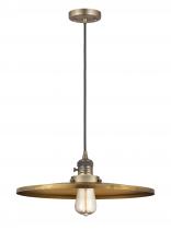  201CSW-BB-MFR-BB-16-LED - Appalachian - 1 Light - 16 inch - Brushed Brass - Cord hung - Mini Pendant