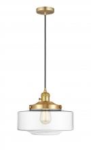  201CSW-SG-G692-12 - Bridgeton - 1 Light - 16 inch - Satin Gold - Cord hung - Mini Pendant