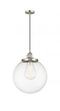  201CSW-SN-G202-14 - Beacon - 1 Light - 14 inch - Brushed Satin Nickel - Cord hung - Mini Pendant