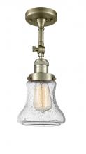  201F-AB-G194 - Bellmont - 1 Light - 6 inch - Antique Brass - Semi-Flush Mount