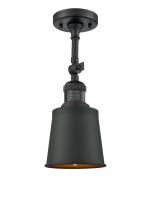  201F-BK-M9-BK - Addison - 1 Light - 5 inch - Matte Black - Semi-Flush Mount