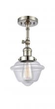 Innovations Lighting 201F-PN-G532 - Oxford - 1 Light - 7 inch - Polished Nickel - Semi-Flush Mount