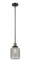  201S-BAB-G262 - Stanton - 1 Light - 6 inch - Black Antique Brass - Stem Hung - Mini Pendant