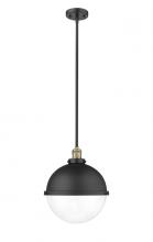  201S-BAB-HFS-122-BK - Hampden - 1 Light - 13 inch - Black Antique Brass - Stem Hung - Pendant