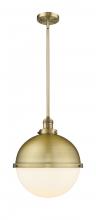  201S-BB-HFS-121-BB - Hampden - 1 Light - 13 inch - Brushed Brass - Stem Hung - Pendant