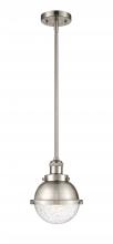  201S-SN-HFS-64-SN - Hampden - 1 Light - 7 inch - Brushed Satin Nickel - Stem Hung - Mini Pendant