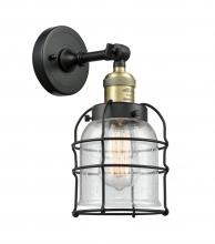  203-BAB-G54-CE - Bell Cage - 1 Light - 6 inch - Black Antique Brass - Sconce