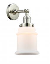  203-PN-G181 - Canton - 1 Light - 7 inch - Polished Nickel - Sconce