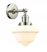  203-PN-G531-LED - Oxford - 1 Light - 8 inch - Polished Nickel - Sconce