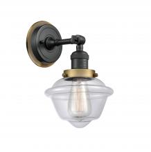  203BK-BPBB-HRBB-G532 - Oxford - 1 Light - 8 inch - Matte Black - Sconce