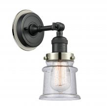  203BK-BPPN-HRPN-G184S - Canton - 1 Light - 5 inch - Matte Black - Sconce