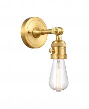  203SW-SG-LED - Bare Bulb - 1 Light - 5 inch - Satin Gold - Sconce