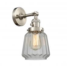  203SW-SN-G142-LED - Chatham - 1 Light - 7 inch - Brushed Satin Nickel - Sconce