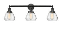  205-BK-G172 - Fulton - 3 Light - 30 inch - Matte Black - Bath Vanity Light