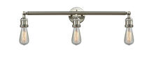  205-SN - Bare Bulb - 3 Light - 30 inch - Brushed Satin Nickel - Bath Vanity Light
