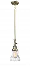  206-AB-G194 - Bellmont - 1 Light - 6 inch - Antique Brass - Stem Hung - Mini Pendant