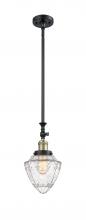  206-BAB-G664-7 - Bullet - 1 Light - 7 inch - Black Antique Brass - Stem Hung - Mini Pendant