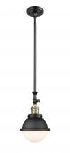  206-BAB-HFS-61-BK - Hampden - 1 Light - 7 inch - Black Antique Brass - Stem Hung - Mini Pendant