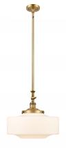  206-BB-G691-16 - Bridgeton - 1 Light - 16 inch - Brushed Brass - Stem Hung - Mini Pendant