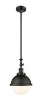  206-BK-HFS-81-BK - Hampden - 1 Light - 9 inch - Matte Black - Stem Hung - Mini Pendant