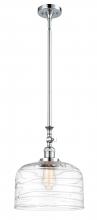  206-PC-G713-L - Bell - 1 Light - 12 inch - Polished Chrome - Stem Hung - Mini Pendant