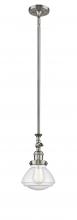  206-SN-G324 - Olean - 1 Light - 7 inch - Brushed Satin Nickel - Stem Hung - Mini Pendant