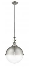  206-SN-HFS-122-SN - Hampden - 1 Light - 13 inch - Brushed Satin Nickel - Stem Hung - Pendant