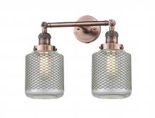  208-AC-G262-LED - Stanton - 2 Light - 16 inch - Antique Copper - Bath Vanity Light