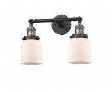  208-BAB-G51 - Bell - 2 Light - 16 inch - Black Antique Brass - Bath Vanity Light