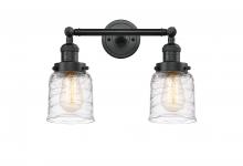  208-BK-G513 - Bell - 2 Light - 16 inch - Matte Black - Bath Vanity Light