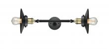  208L-BAB-M6 - Railroad - 2 Light - 8 inch - Black Antique Brass - Bath Vanity Light