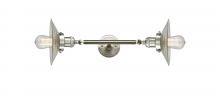  208L-SN-G2 - Halophane - 2 Light - 9 inch - Brushed Satin Nickel - Bath Vanity Light