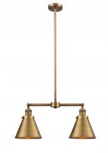  209-BB-M13-BB - Appalachian - 2 Light - 23 inch - Brushed Brass - Stem Hung - Island Light