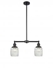  209-BK-G302 - Colton - 2 Light - 22 inch - Matte Black - Stem Hung - Island Light