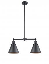  209-BK-M13-BK - Appalachian - 2 Light - 23 inch - Matte Black - Stem Hung - Island Light