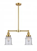  209-SG-G184 - Canton - 2 Light - 21 inch - Satin Gold - Stem Hung - Island Light