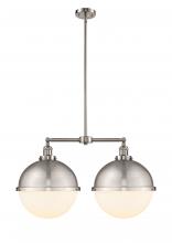  209-SN-HFS-121-SN - Hampden - 2 Light - 18 inch - Brushed Satin Nickel - Stem Hung - Island Light