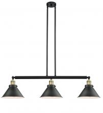  213-BAB-M10-BK - Briarcliff - 3 Light - 43 inch - Black Antique Brass - Stem Hung - Island Light