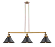  213-BB-M10-BK - Briarcliff - 3 Light - 43 inch - Brushed Brass - Stem Hung - Island Light