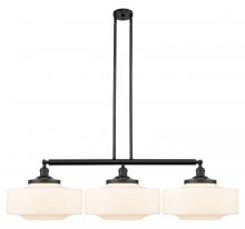  213-BK-G691-16 - Bridgeton - 3 Light - 50 inch - Matte Black - Stem Hung - Island Light