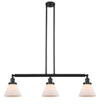  213-OB-G41 - Cone - 3 Light - 40 inch - Oil Rubbed Bronze - Stem Hung - Island Light