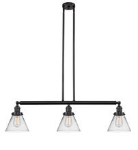  213-OB-G42 - Cone - 3 Light - 40 inch - Oil Rubbed Bronze - Stem Hung - Island Light